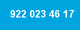922 023 46 17 922 023 46 17